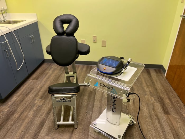 Summus Class IV laser therapy device set up in a ProWellness treatment room