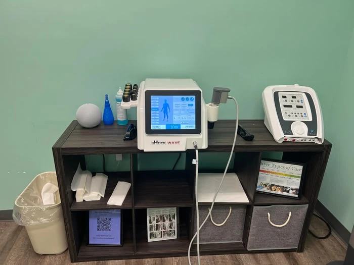 Shockwave therapy equipment at ProWellness Family Chiropractic in Lincolnton, NC